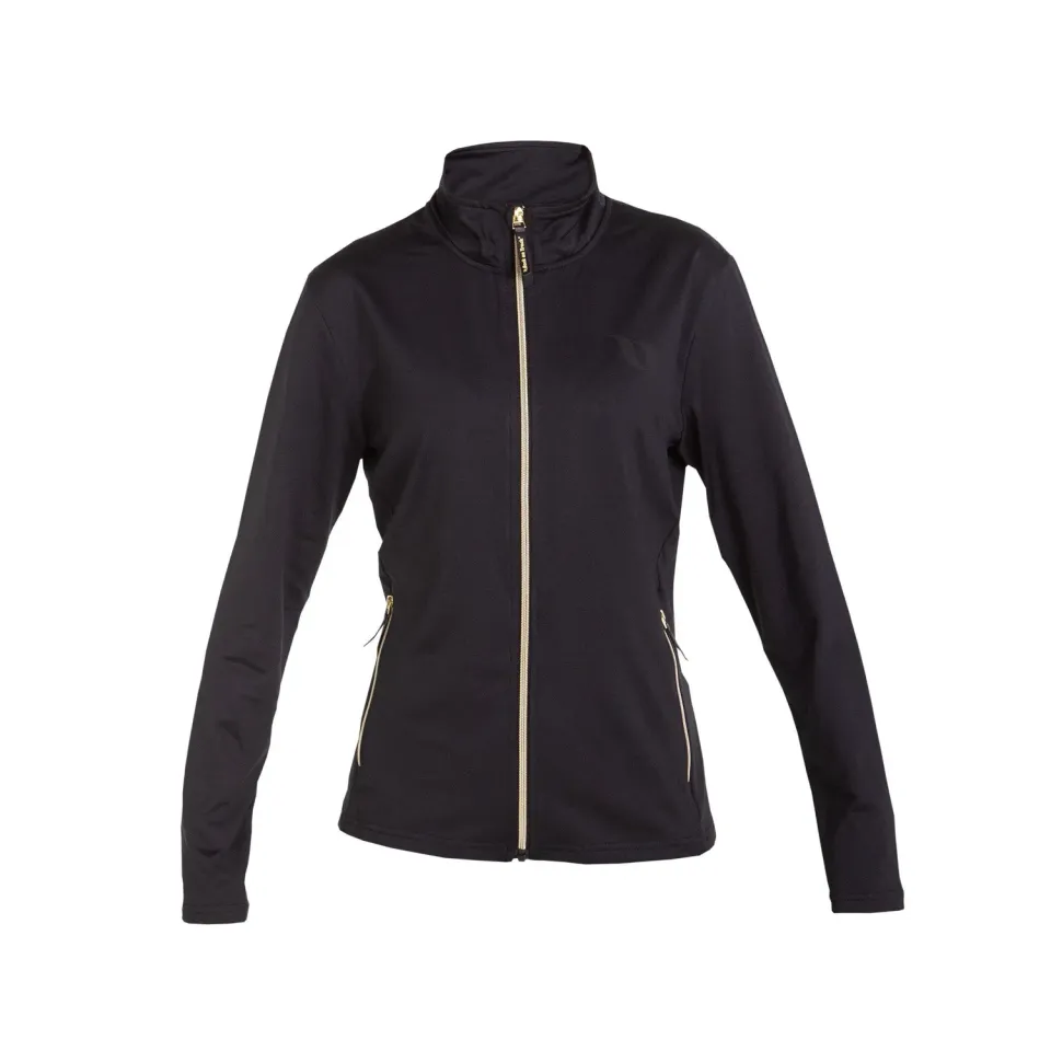 Back on Track Athena pull femme noir col zippé Iontex