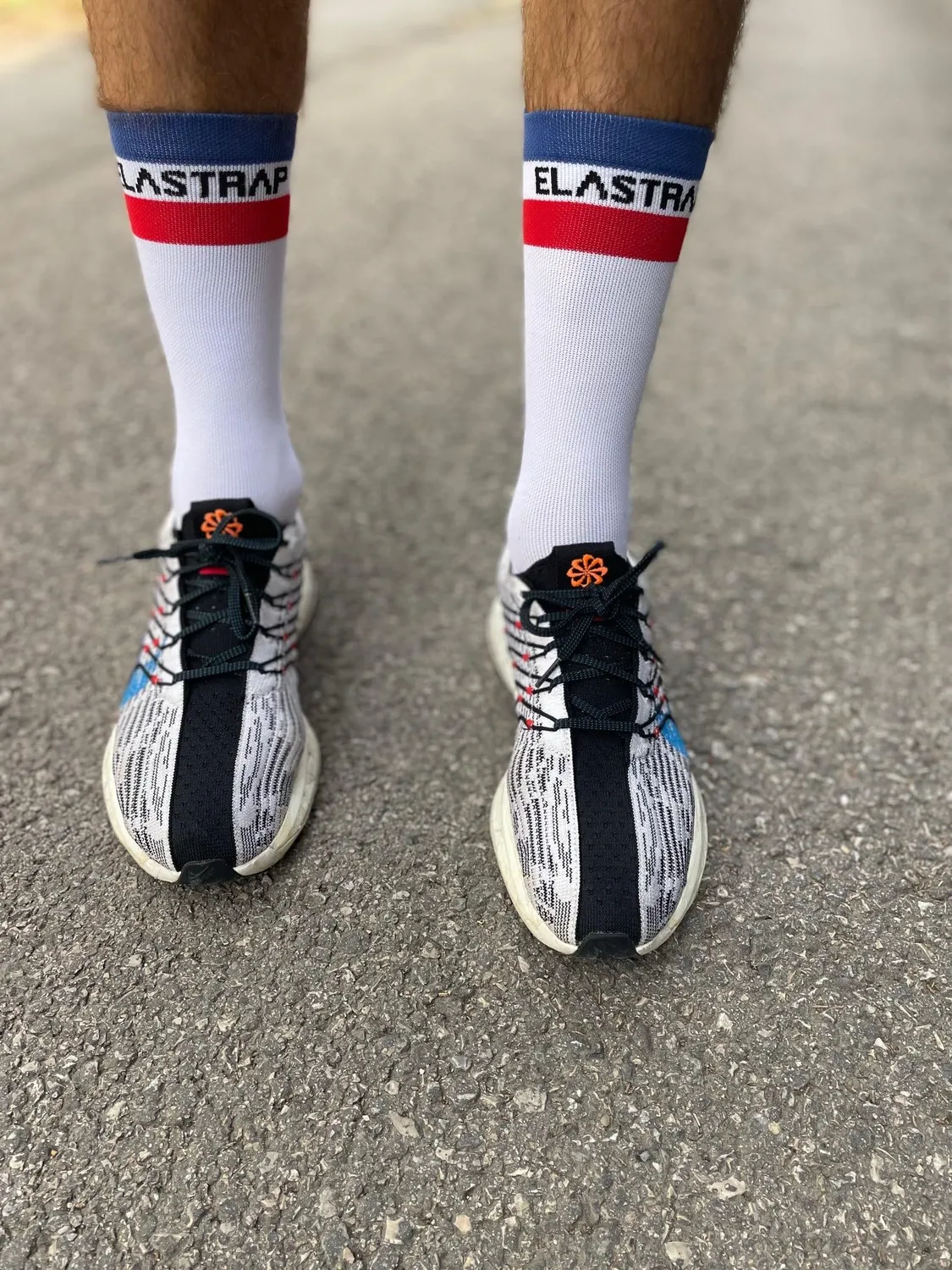 Elastrap chaussettes running France bleu-blanc-rouge 43-48