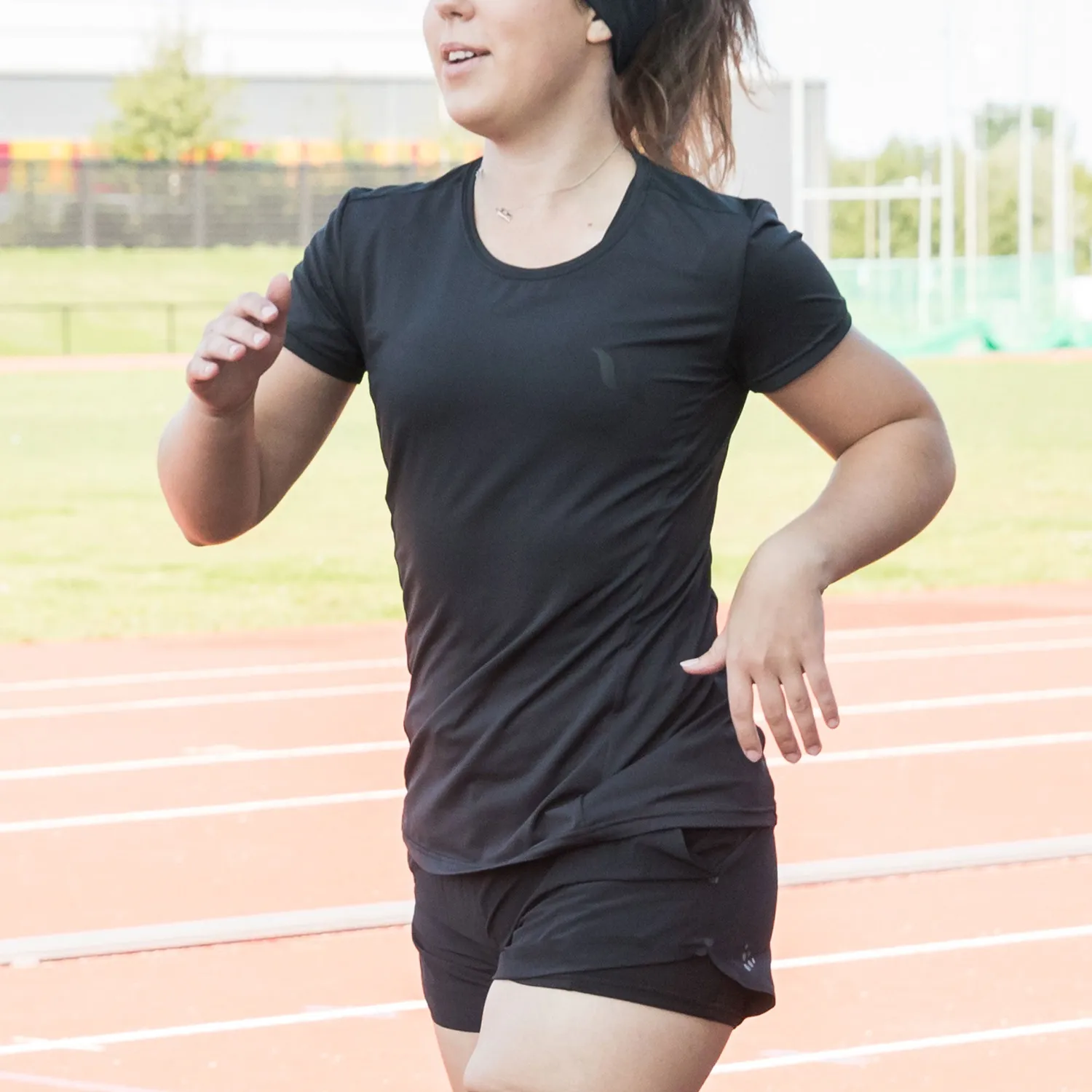Back on Track Ophelia t-shirt femme noir respirant