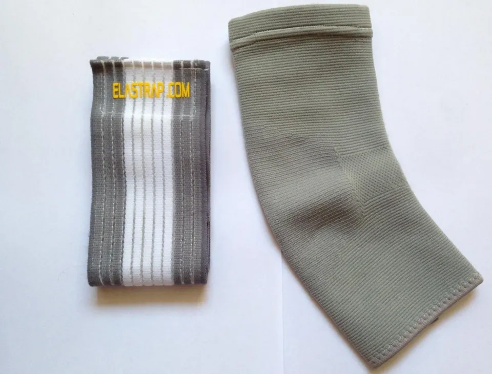 Elastrap chevillère ligamentaire grise blanche réglable scratch