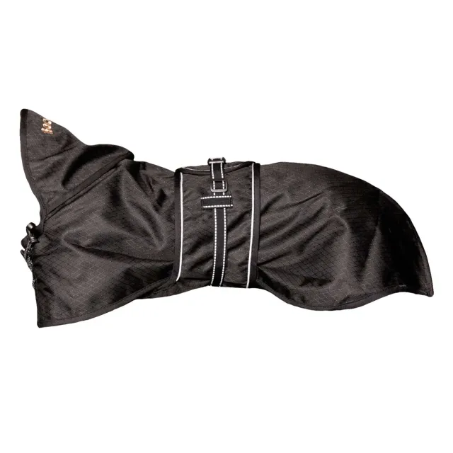 Back on Track manteau chien imperméable doublé noir 110g circulation