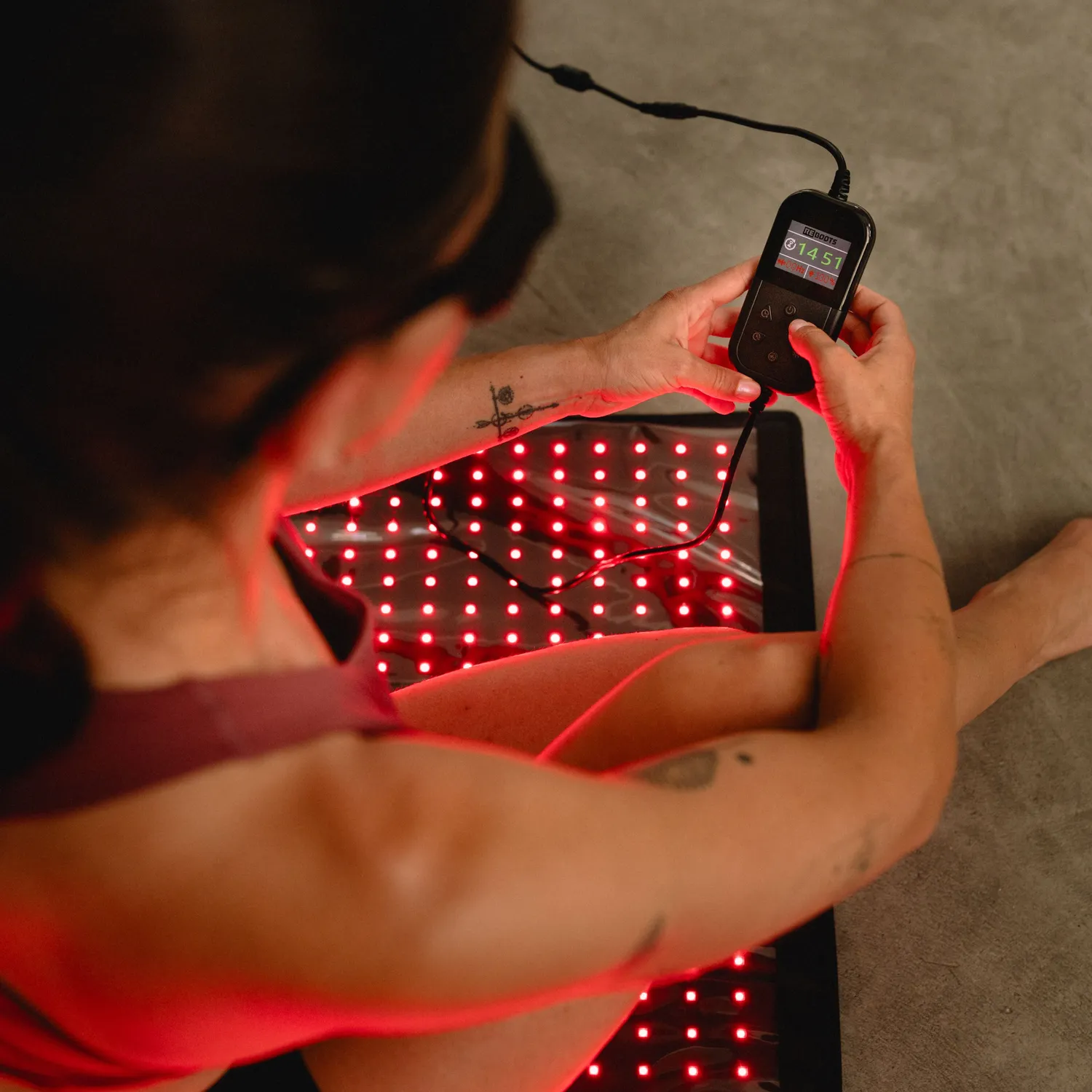 Reboots Relight Mat tapis lumière rouge et infrarouge