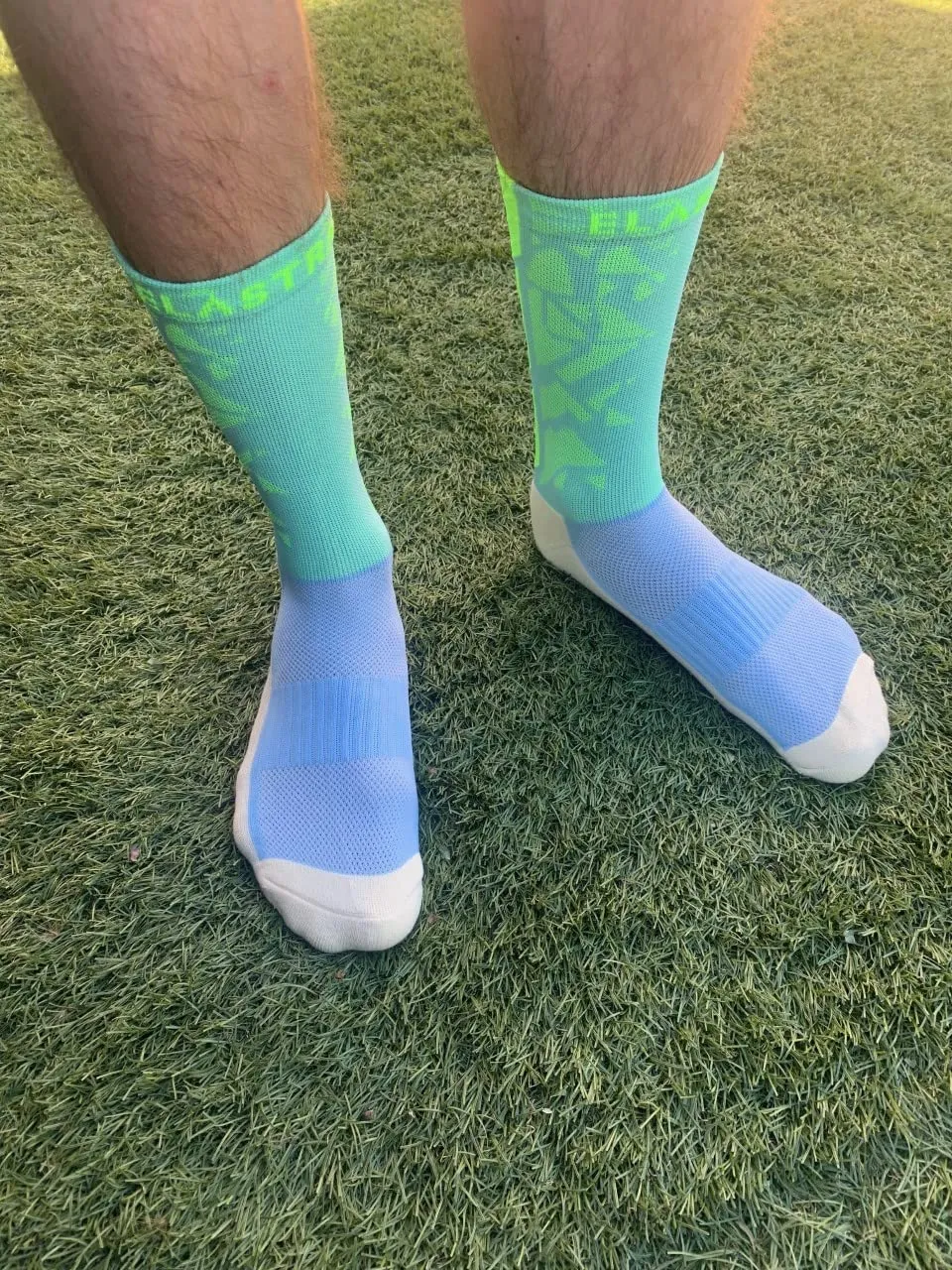 Elastrap Technique Performance chaussettes bleu jaune 41-45