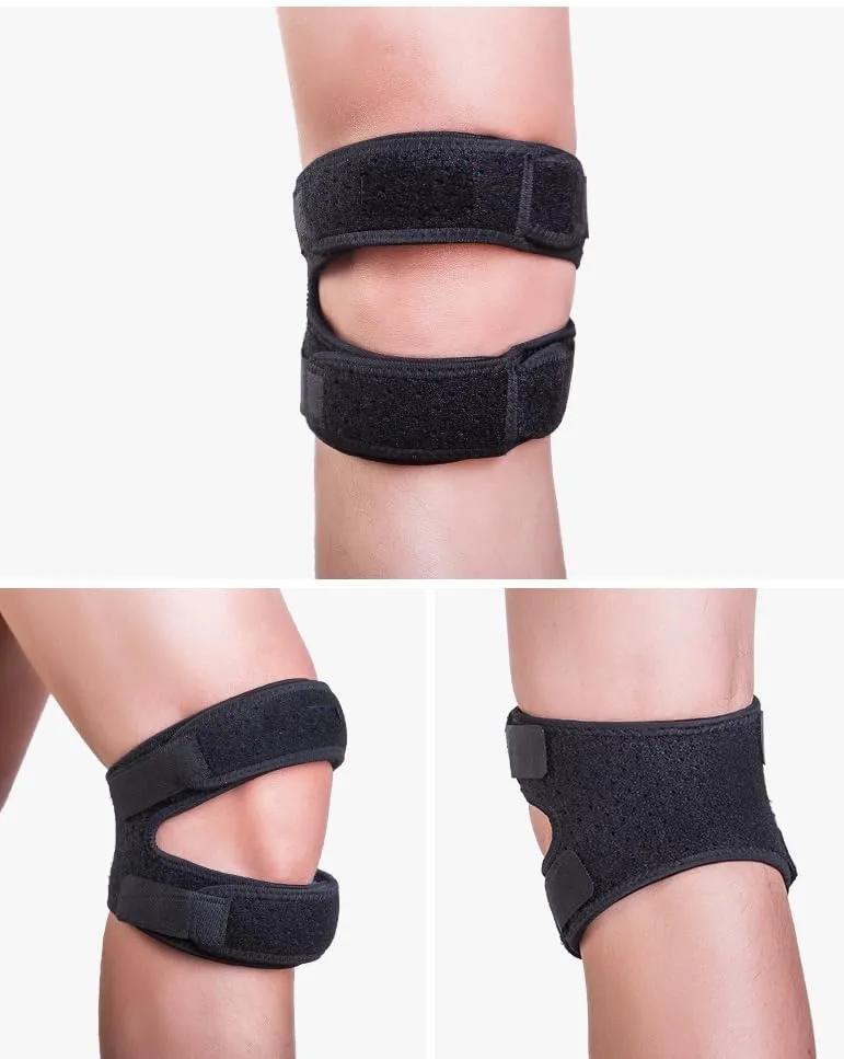 ELASTRAP sangle genou réglable noir rotule maintien