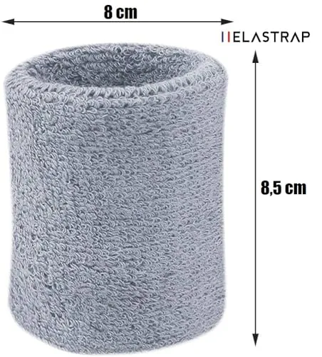 Elastrap bandeau éponge poignet sport x2 coton
