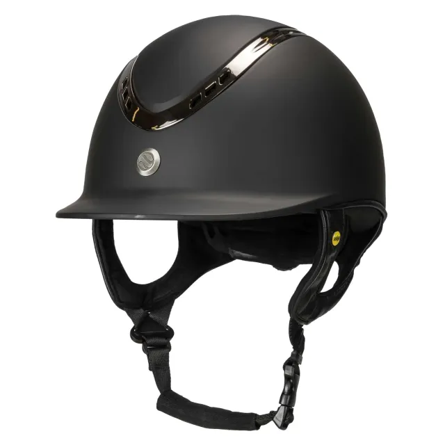 Back on Track EQ3 Pardus casque équitation Mips noir pression adaptée