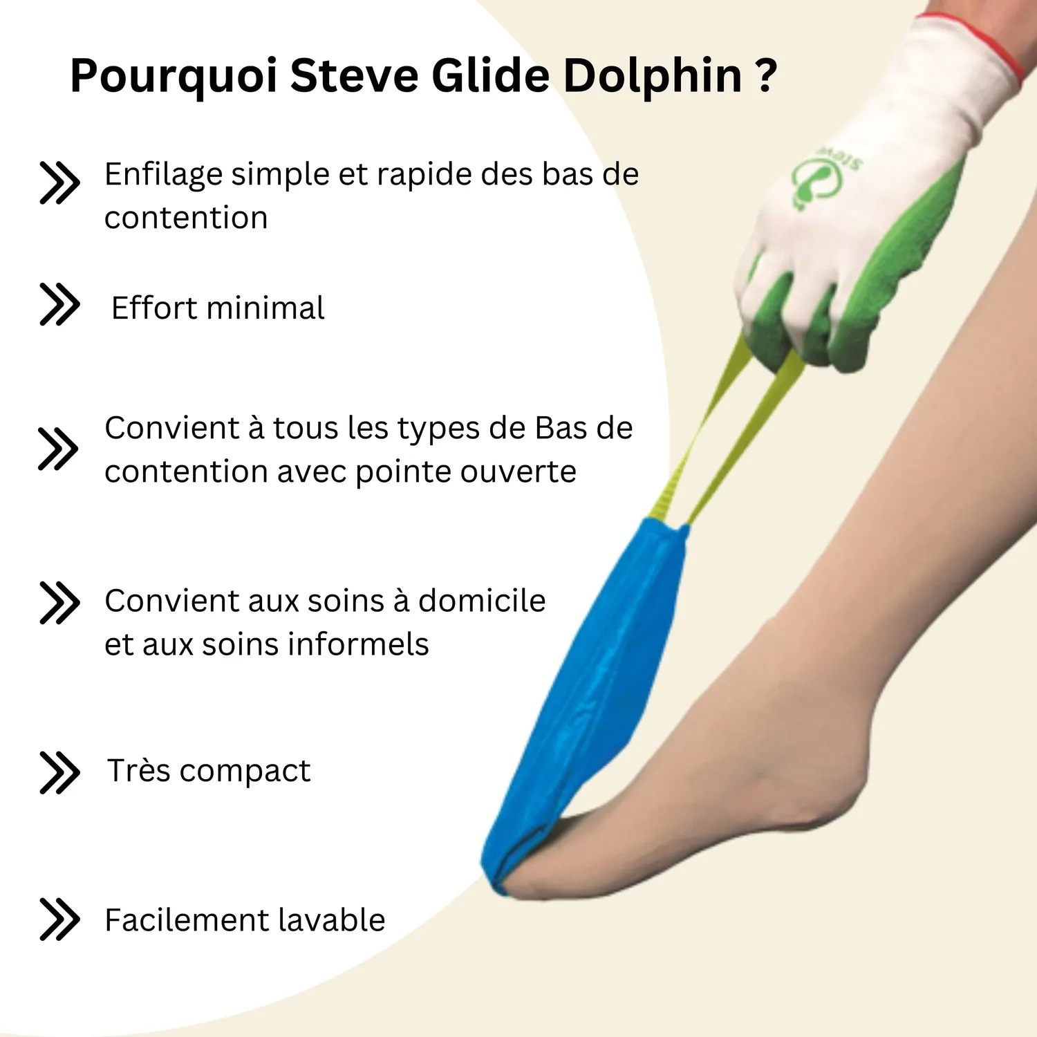 Steve Glide Dolphin enfile-bas ouvert S 34-41 glisse