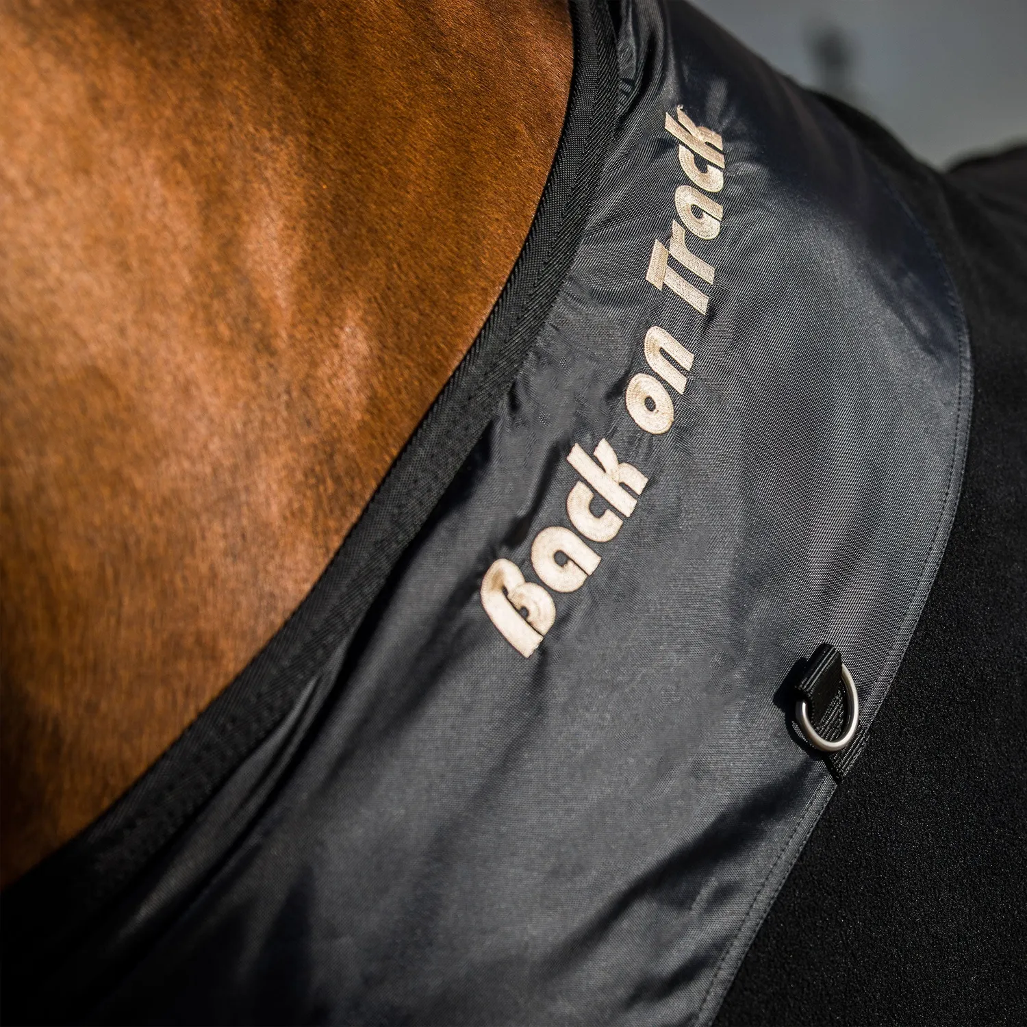 Back on Track Fleece Supreme couverture cheval noir séchante