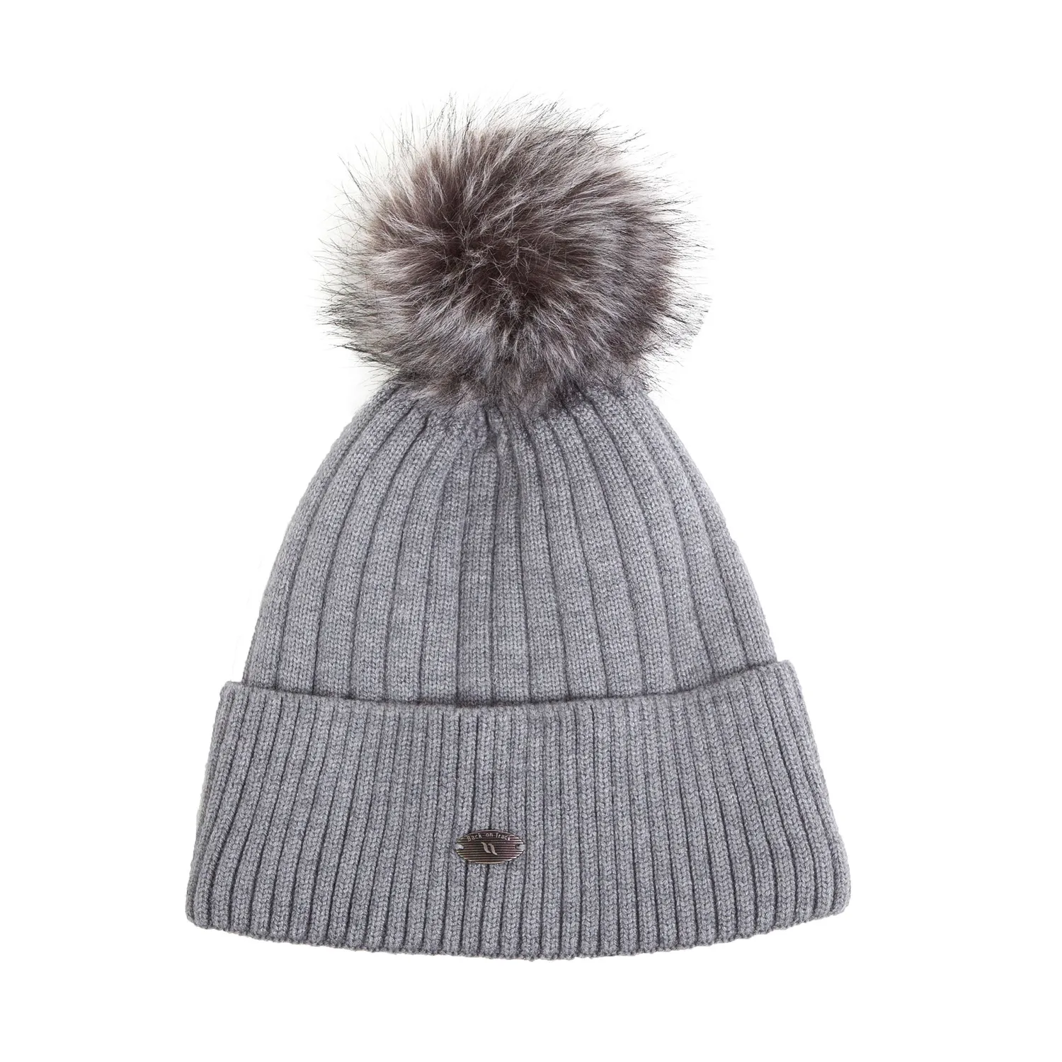 Back on Track Grey bonnet tricot gris foncé
