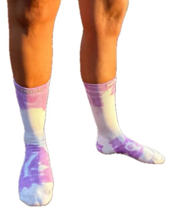 Elastrap chaussettes sport pourpre-beige 37-42