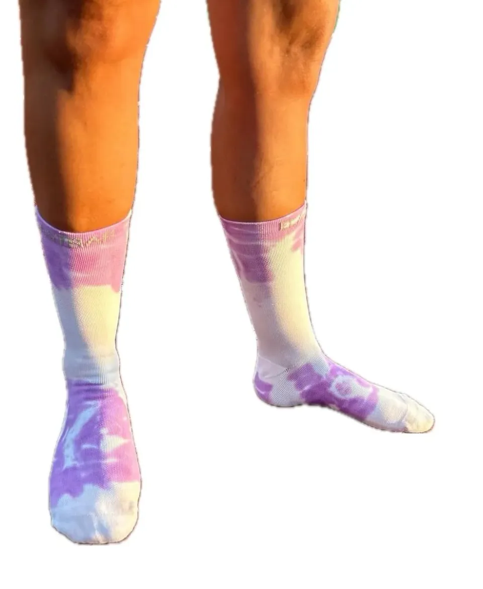 Elastrap chaussettes sport pourpre-beige 37-42