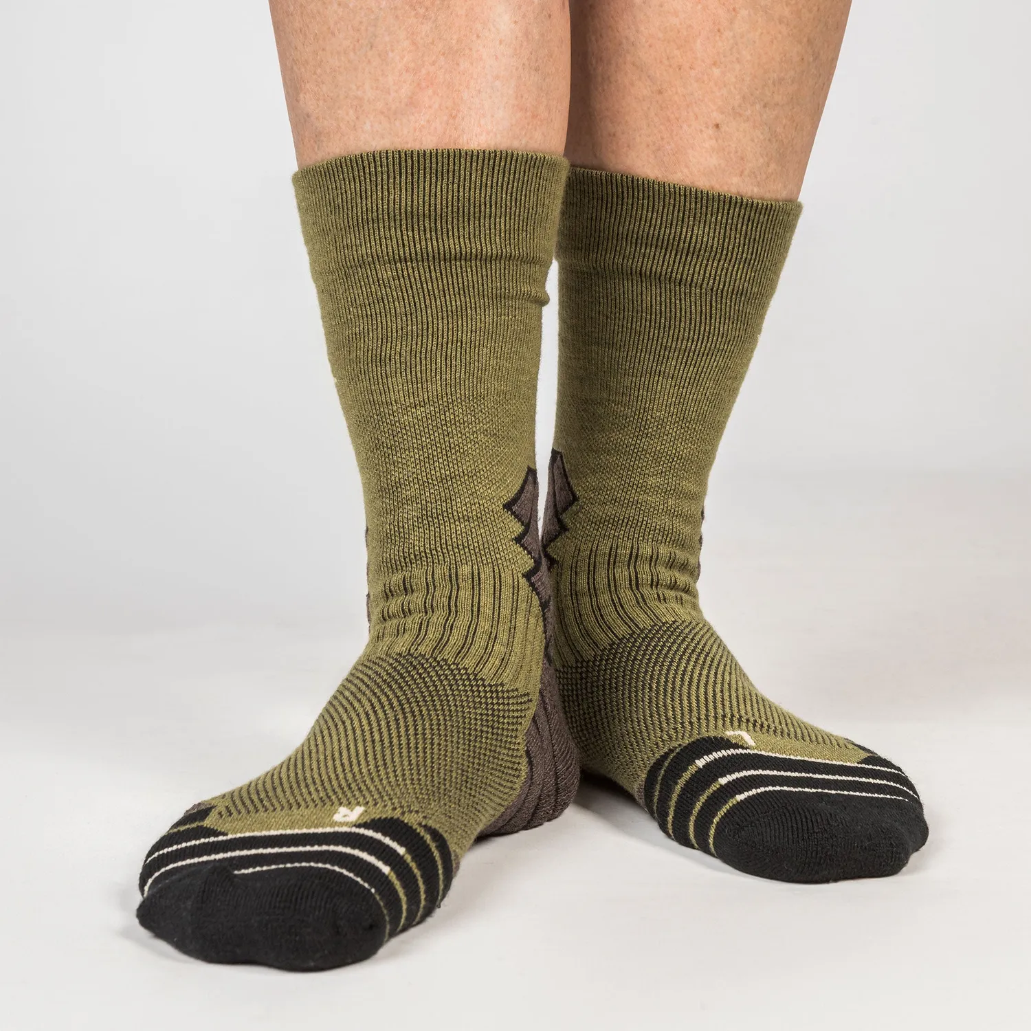 Back on Track Rowan Chaussettes randonnée vert