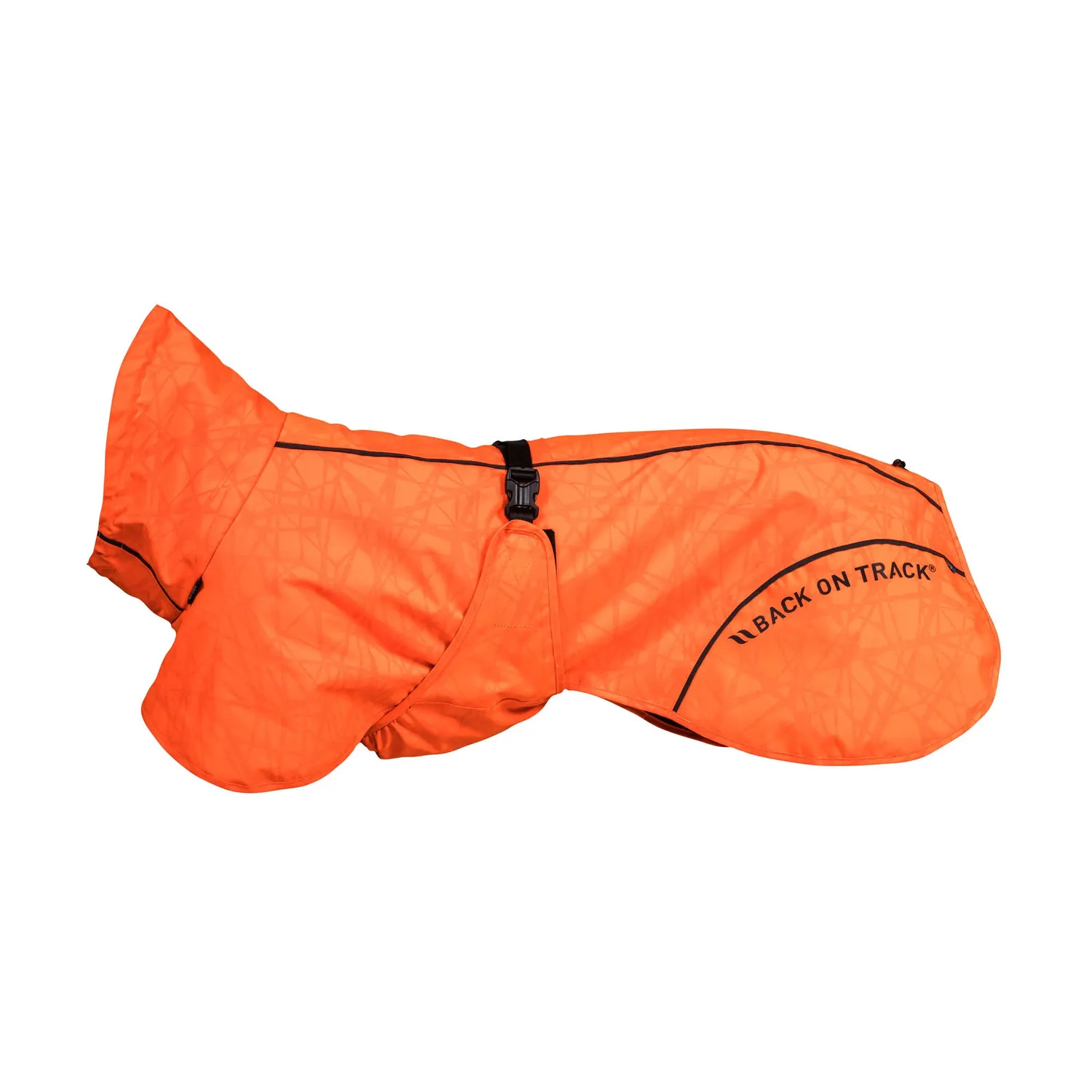 Back on Track Bay manteau pluie chien noir queue haute