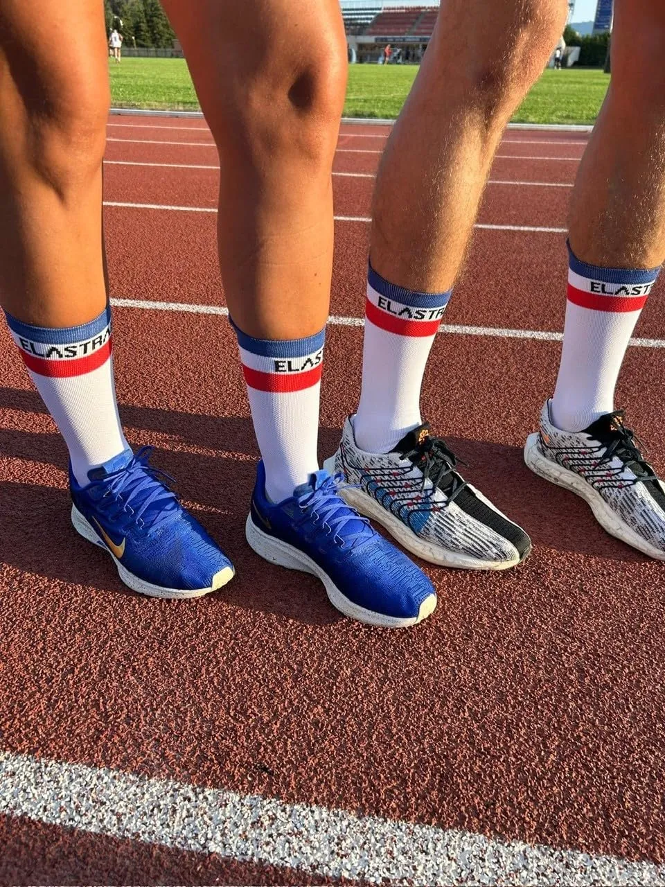 Elastrap chaussettes running France bleu-blanc-rouge 43-48