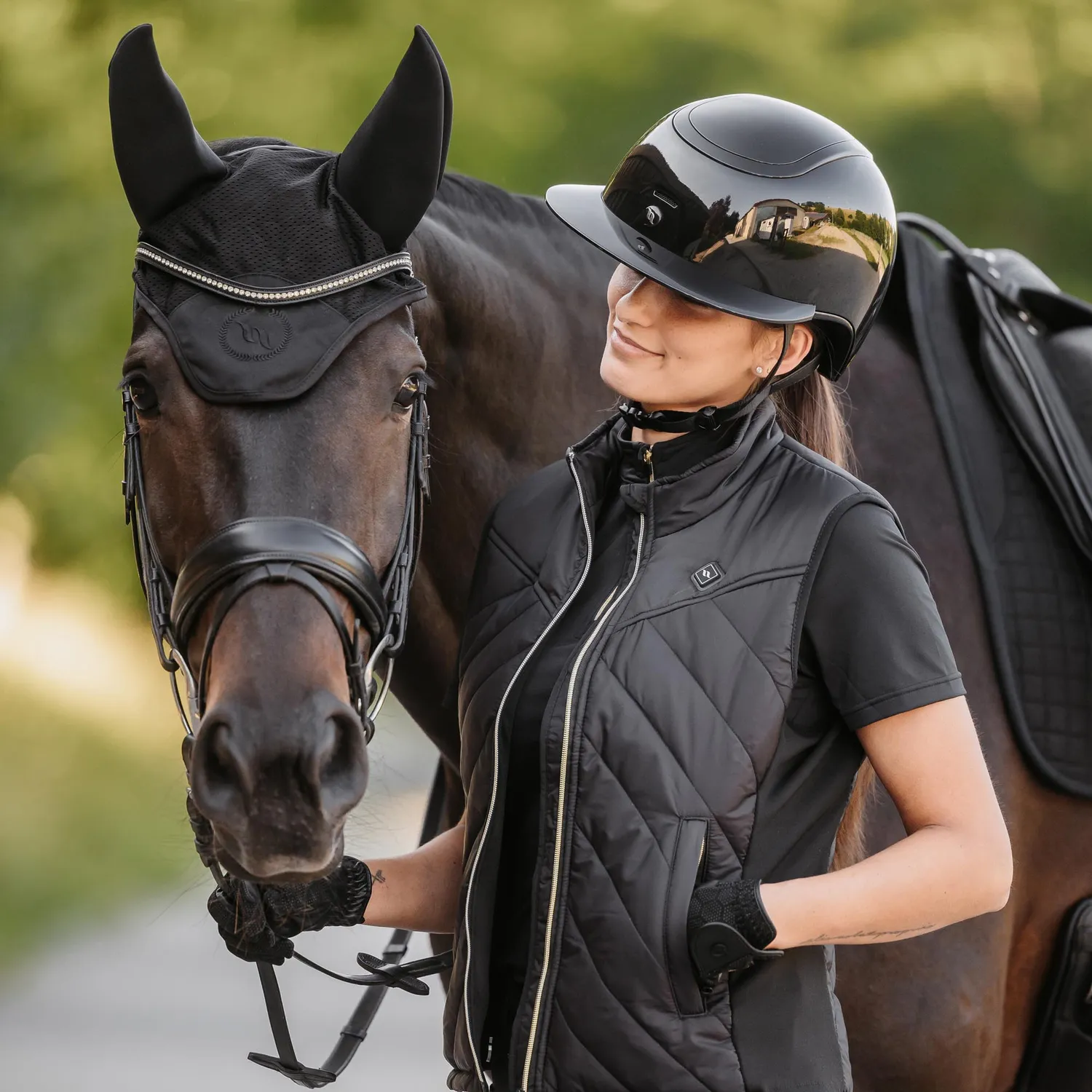 Back on Track Strixx casque équitation noir brillant M 55-58 cm