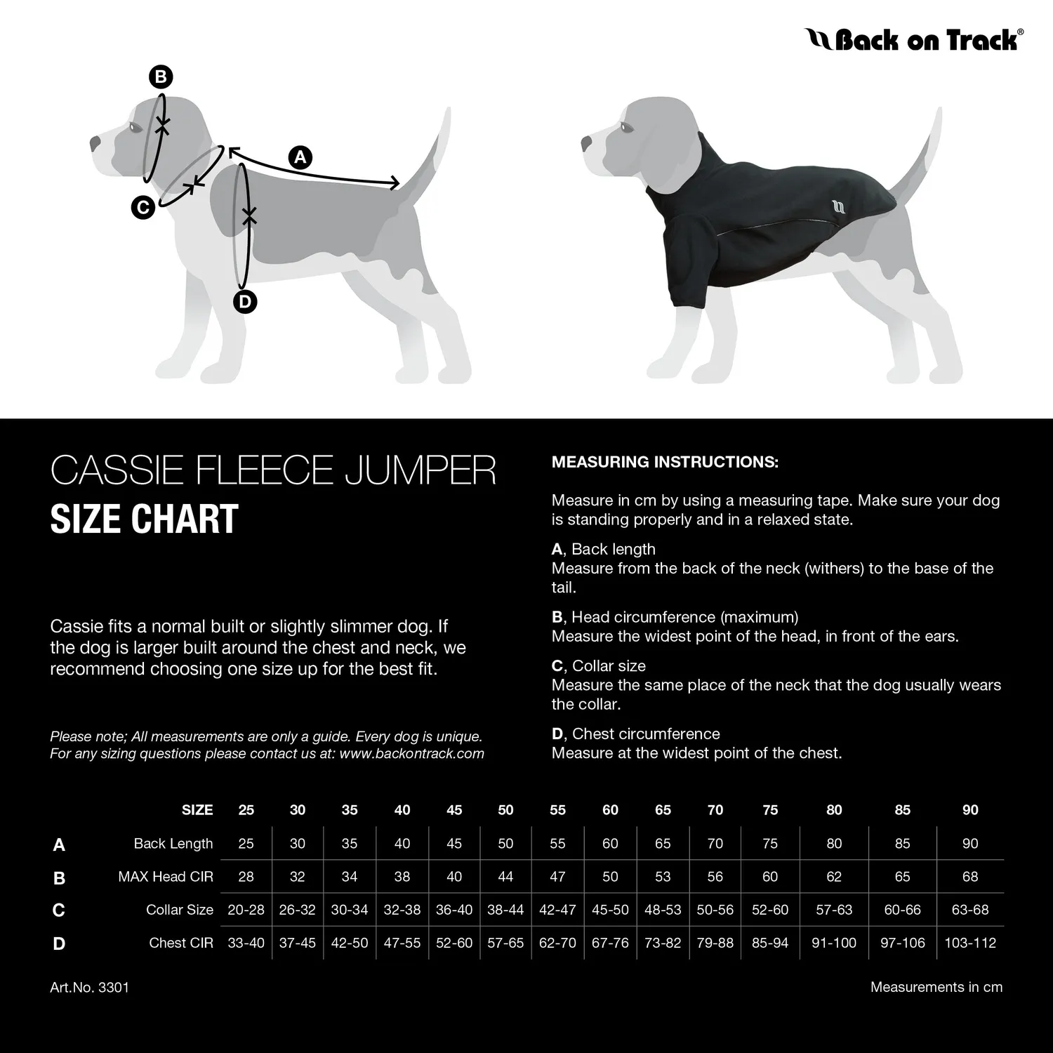 Back on Track Cassie Manteau chien polaire noir